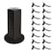 Azar Displays Four-Sided Revolving 4''W x 12''H Pegboard Counter Display w/ 16 2'' Hooks 700220-BLK-2B16 - alternate 1